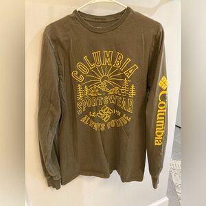 Columbia sportswear always outside Graphic long sleeve Shirt Mens medium
